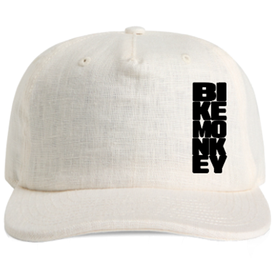 Bike Monkey White Linen Hat