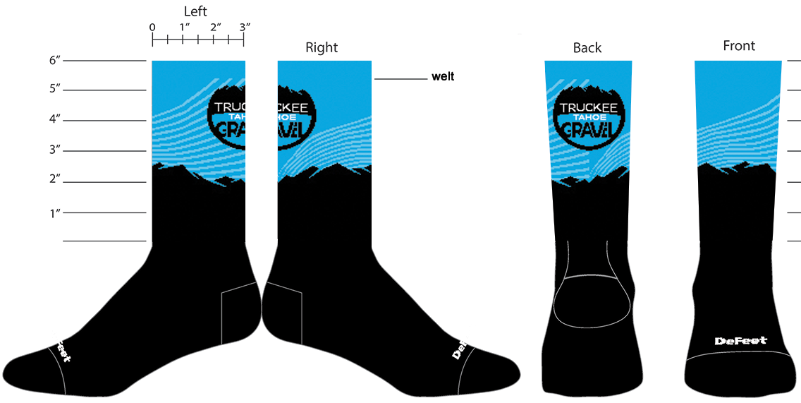 Truckee Tahoe Gravel Socks