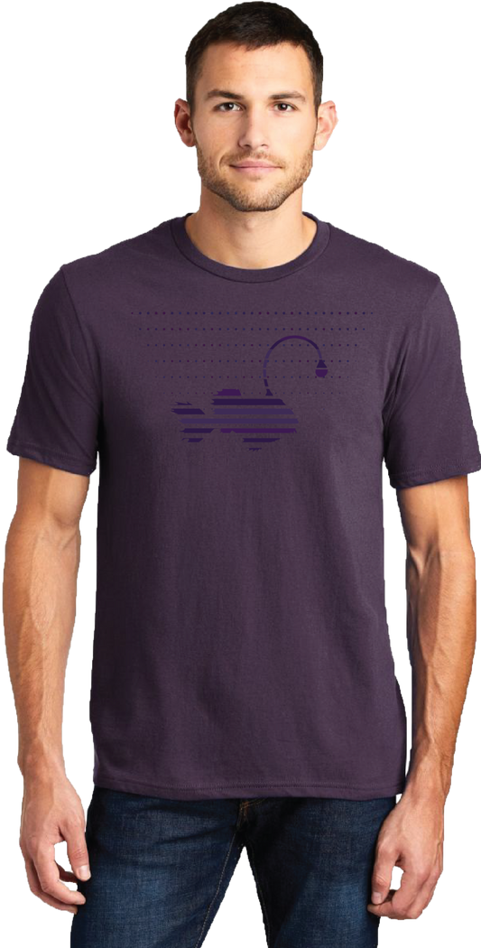 Fish Rock Purple Angler T-Shirt - Men's