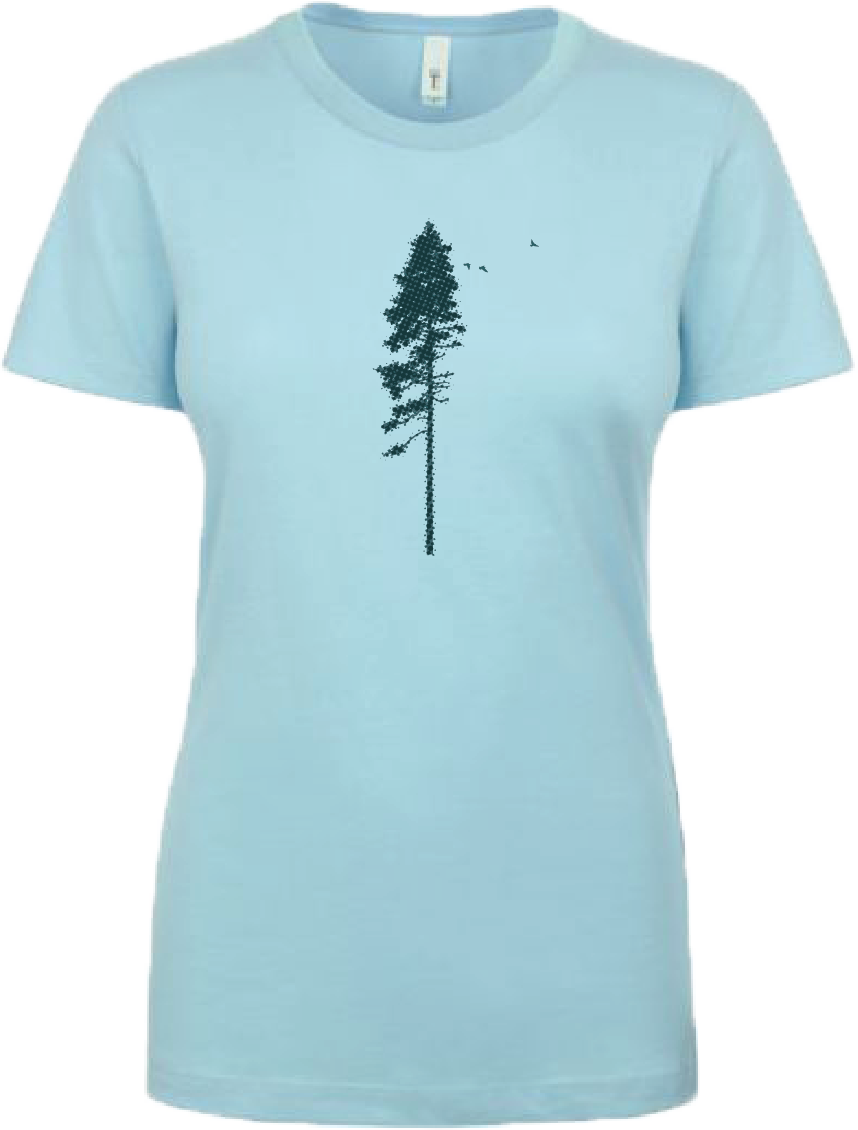 Truckee Tahoe Gravel Sky Blue T-shirt - Women's
