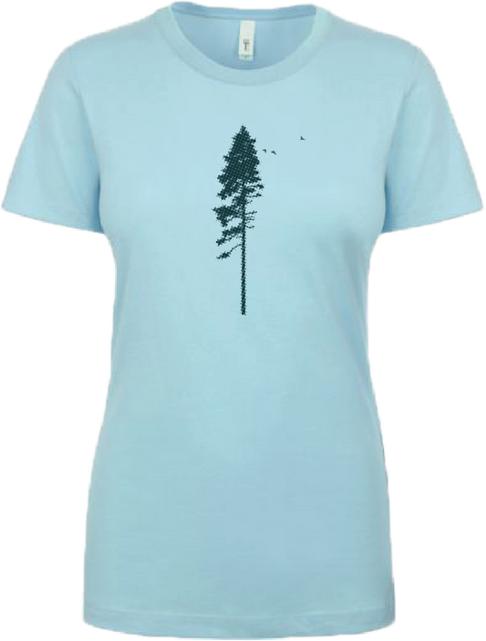 Truckee Tahoe Gravel Sky Blue T-shirt - Women's
