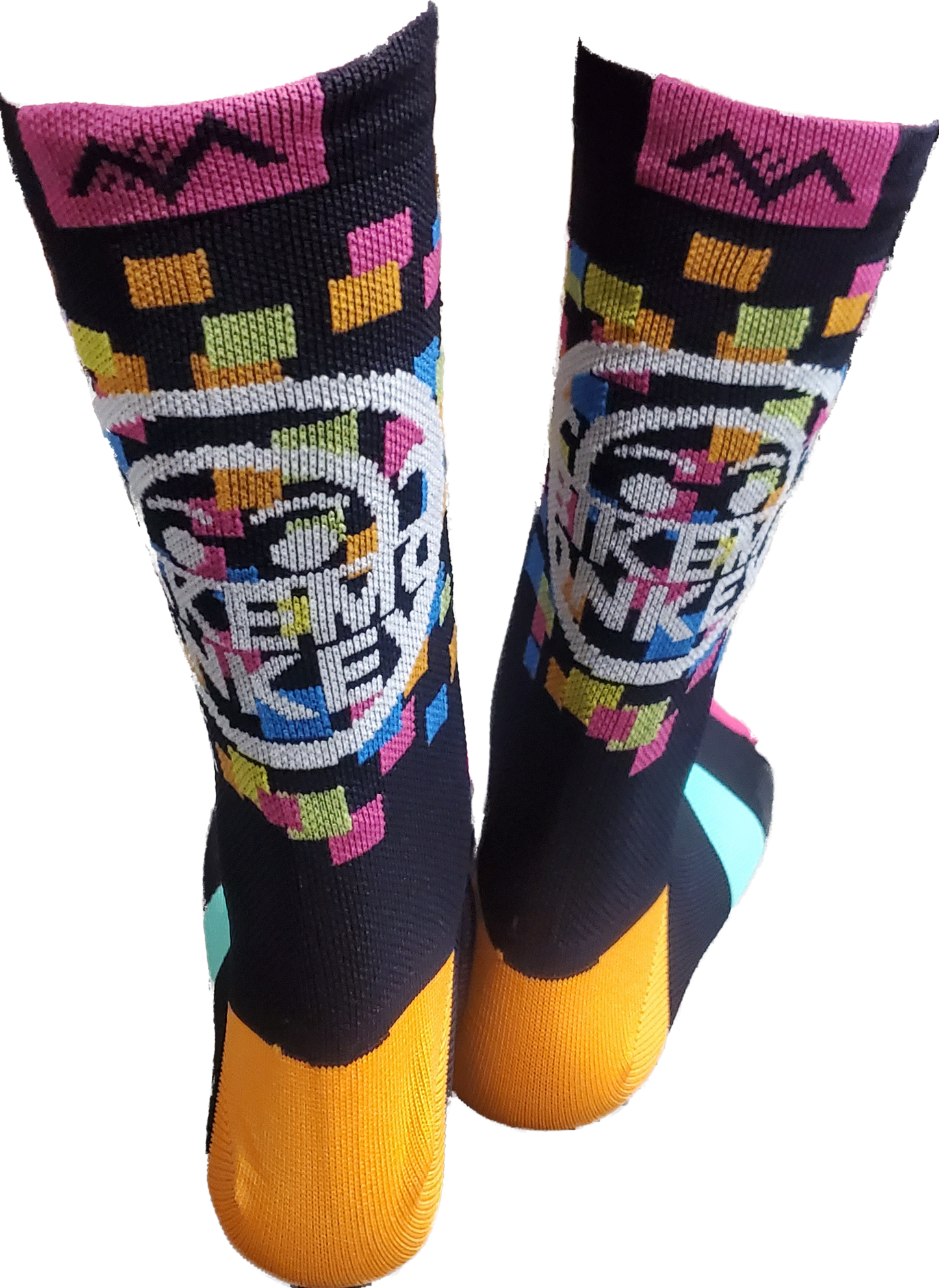 Bike Monkey Multi Color Dots Socks