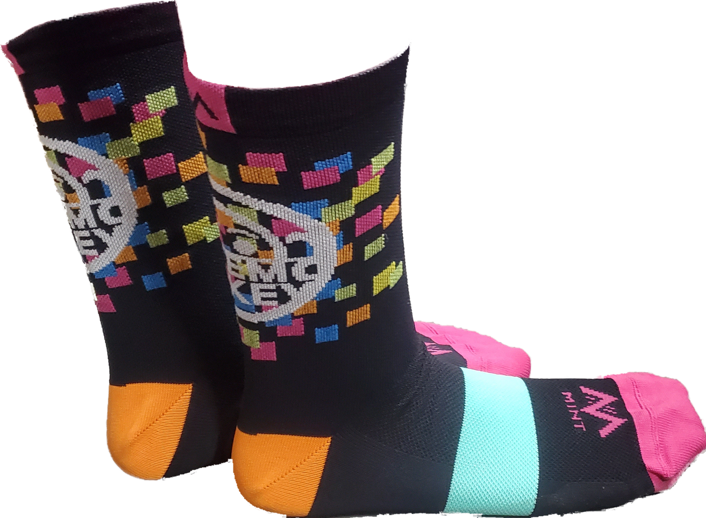 Bike Monkey Multi Color Dots Socks