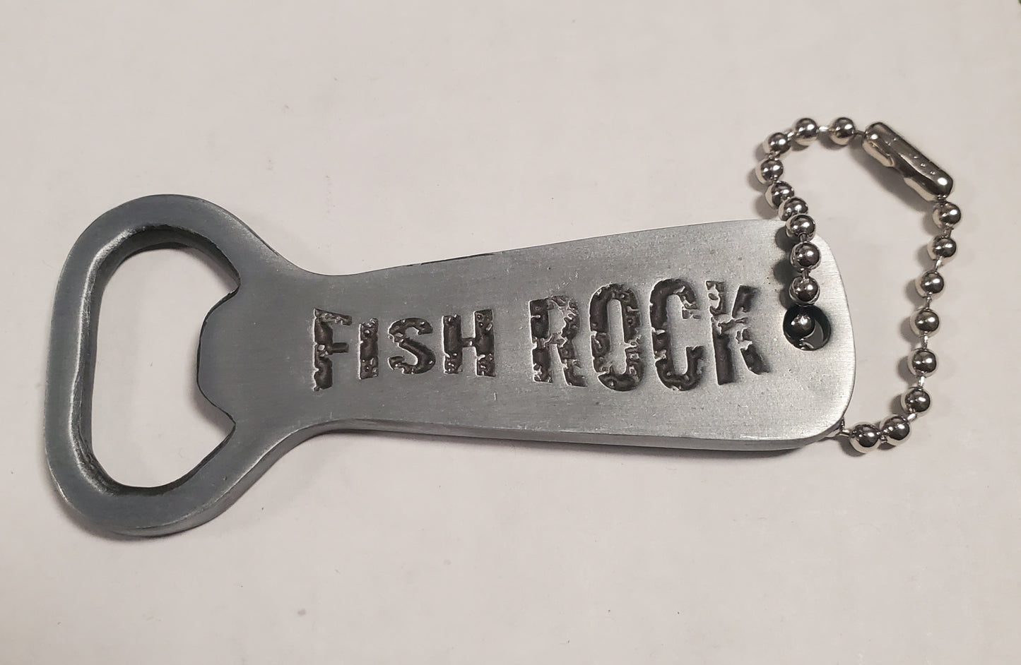 Fish Rock Keychain Bottle Opener