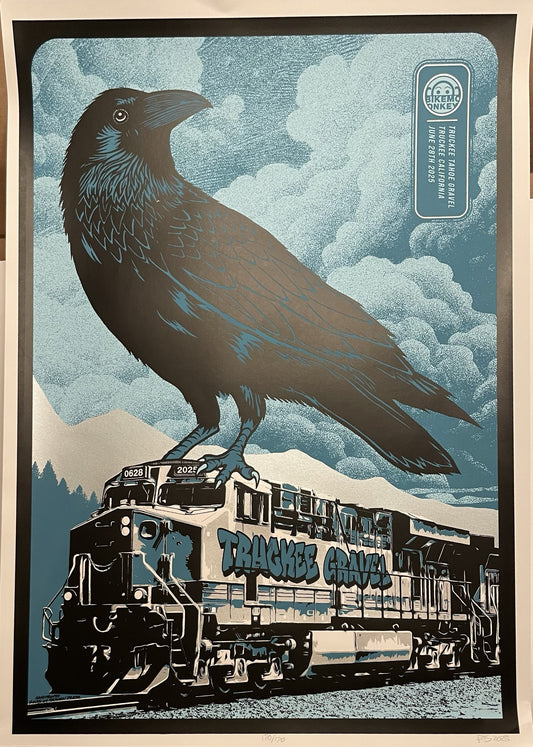 Truckee Gravel Raven Train Poster