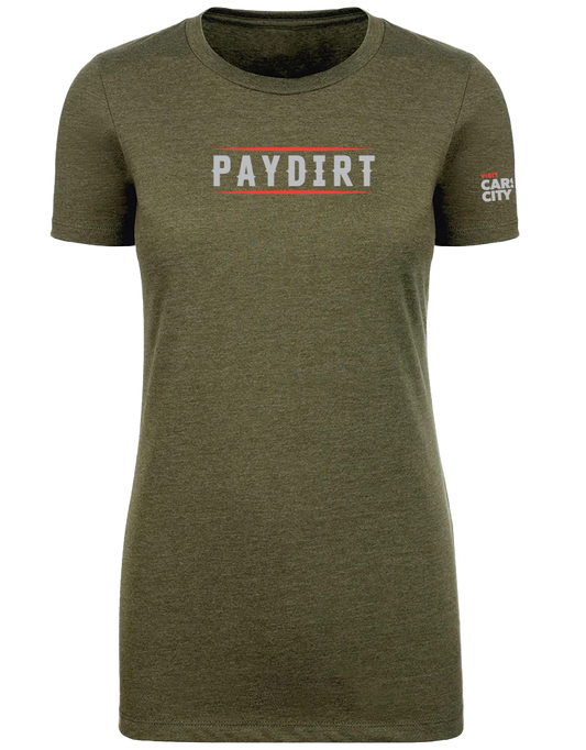 Stetina's Paydirt Olive Green T-shirt - Women's