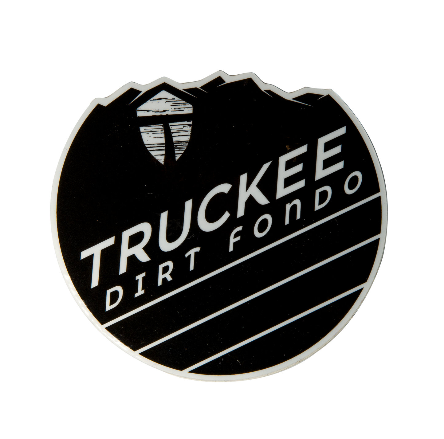 Truckee Dirt Fondo Vinyl Sticker (2020 Edition) 3" - Black & White