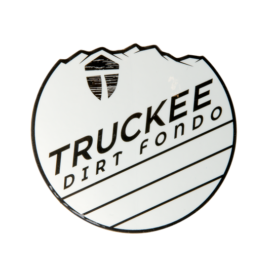 Truckee Dirt Fondo Vinyl Sticker (2020 Edition) 3" - White & Black