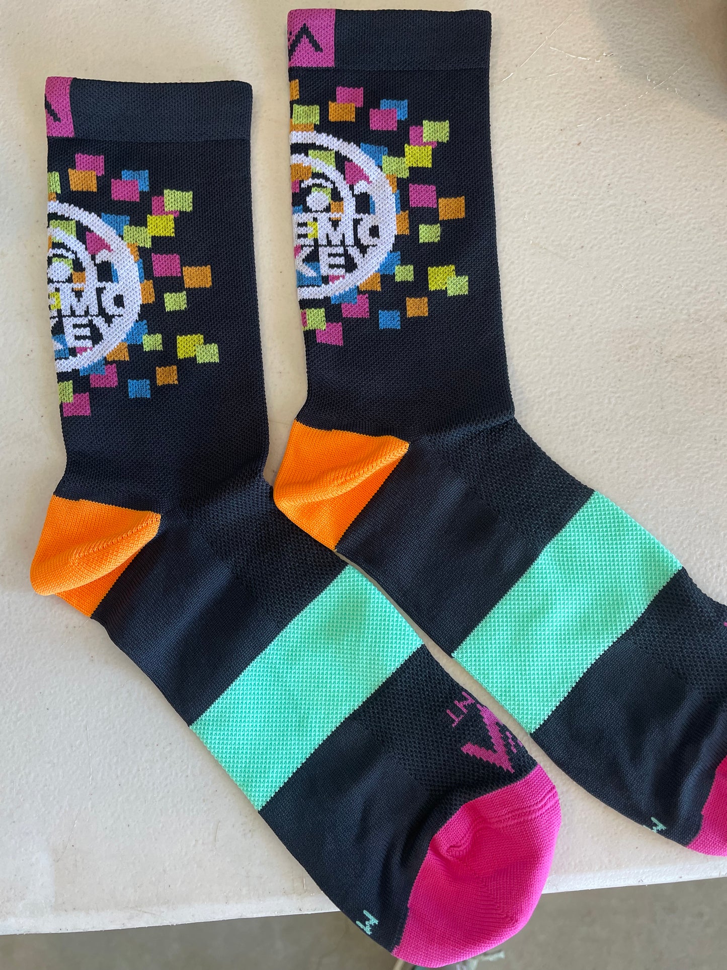 *NEW* Bike Monkey Multi Color Dots Socks